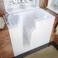 Meditub MediTub Walk-In 26 x 46 White Whirlpool & Air Walk-In Bathtub 2646LWD